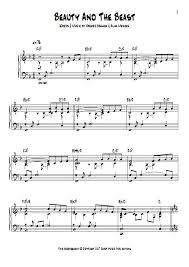 'beauty and the beast' music video by céline dion feat. Beauty And The Beast Piano Sheet Music Celine Dion And Peabo Bryson Download Print