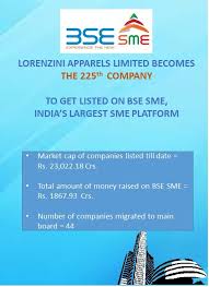 Was incorporated in the year 2007. Bse India On Twitter Lorenzini Apparels Ltd Becomes The 225th Company To Get Listed On Bsesme India S Largest Smeplatform