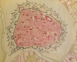 Map Of Vienna Austria Including City Walls 1706 Vienna Map Old Maps Map