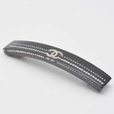 Chanel Authentic Barrette Black Color Fashion Hair Accessories Made in  France