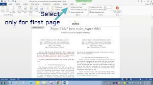 It is easy to change your document into ieee format. Insert Header Footer In Ms Word For Ieee Camera Ready Manuscript Youtube