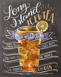 Long Island Iced Tea Graphic Art Print Long Island Iced Tea Long Island Iced Tea Recipe Lily And Val