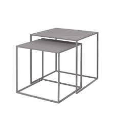 Save on home decor, furniture, kitchen and more at belk®. Blomus Fera Side Tables Set 2 Light Gray Powder Coated Steel Bath Living