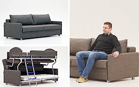 The ascent sofa bunk bed starts out as comfy, casual seating; Best Sofa To Bunk Bed Clever Space Saving Furniture Thesuperboo