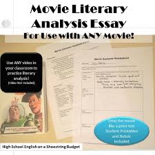 Movie Literary Analysis Essay For Use With Any Movie Literary Analysis Essay Literary Analysis Teaching Essay Writing