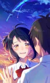 20 ide pp anime couple terpisah keep calman. Kimi No Na Wa Wallpaper Anime Couple Anime Kimi No Nawa 580x960 Wallpaper Teahub Io
