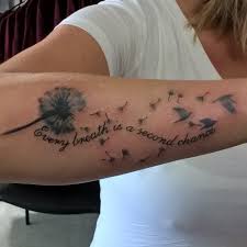 La colombe et la fourmi. Tatouage Pissenlit Un Dessin A Fleur De Peau