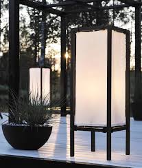 They can be build out of wood or metal. Illuminated Japanese Shoji Style Freestanding Box Lights Use Inside And Out