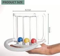 Wonder Care Deep Breathing Lung Exerciser | Incentive Spirometer | Washable  & Hygienic | Non Measuring | with Handle