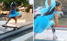Com apenas 7 anos, jhulia rayssa mendes leal ganhou o seu primeiro troféu de street skate. 