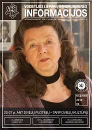 VLB „INFORMACIJOS“, 2018 M. RUGSĖJIS, NR. 7/573