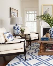 Old Hickory Tannery Ellsworth Neutral Spindle Back Chair Blue And White Living Room Blue Grey Living Room Living Room Plan