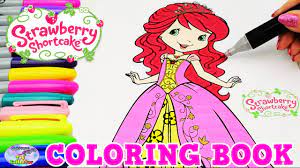 Nice strawberries fruits coloring pages simple for kids. Strawberry Shortcake Coloring Book Princess Episode Show Surprise Egg And Toy Collector Setc Youtube