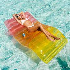Jul 17, 2021 · we've heard your calls for a lighter version of our world's finest float, so we designed our new resort pool float to be 2 inches thick, delivering outstanding support and remarkable buoyancy. Clear Rainbow Chaise Lounger Funboy