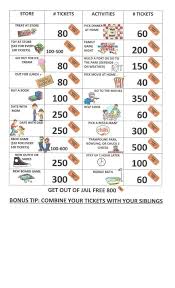 For some adults, they find it easier to achieve their goals when they write these goals down. Adult Reward Chart