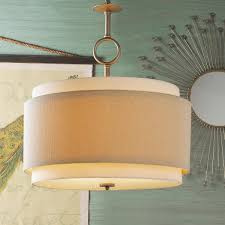Double Drum Pendant Large Drum Pendant Lighting Large Lamp Shade Drum Shade Chandelier