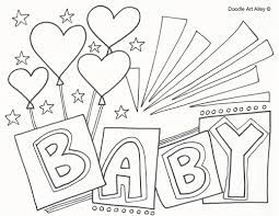 Pink and gold elephant baby shower. Printable Newborn Baby Coloring Pages Newborn Baby