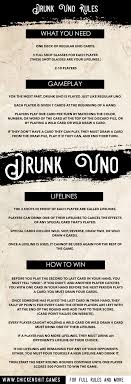 At the end of an uno hand the losing players must total the cards left in their hand. Drunk Uno Rules Best Rules