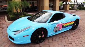 After driving his customized purrari in the gumball 3000 rally race, deadmau5 put the car up for sale for $380,000 on craigslist. Deadmau5 Ceates Lamborghini Purracan To Humiliate Ferrari Pakwheels Blog