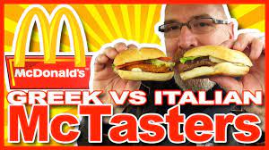 Mcdonald S Mctasters Greek Vs Italian Review Plus Drive Thru Experience Mcdonalds Food Reviews Greek