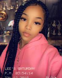 Black And Blue Box Braids On Light Skin Pin On Girlyface