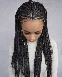 Top 25 All Over Braided Hairstyles For Black American Woman Best Ideas 2018 Braids With Beads Natural Hair Styles Hair Styles
