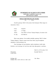 Contoh surat undangan resmi sangat banyak, namun pada umumnya memiliki tujuan yang sama, yakni mengundang pihak lain untuk menghadiri sebuah kegiatan. Surat Keterangan Usaha