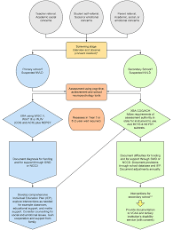 flow chart describing referral assessment and intervention