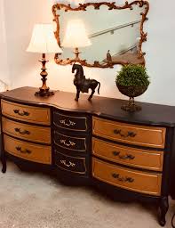 Black Copper Metallic Chalk Painted Dresser Dresser As Nightstand Furniture Painted Furniture