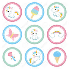 Insert a toothpick into the center of a cupcake, it should come out clean. Cupcake Toppers For Birthday Set With Unicorn And Magic Elements Royalty Free Cliparts Vectors And Stock Illustration Image 84816153