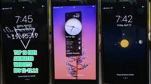 Top 10 Free Animated Lockscreen Widgets For Ios 12 12 1 2 Xenhtml Widgets Youtube