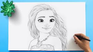 Email a photo to myart@artforkidshub.com or mail their art. Moana Drawing How To Draw Disney Princess Moana Youtube