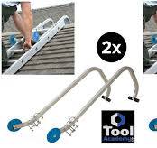 2x Pairs of Universal Roof Hook Kit - Aluminium Extension Ladder Fixings (4)