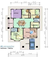 Model teras rumah sederhana desain rumah minimalis. Plan Rumah Teres How To Plan House Plans Floor Plans