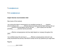 Letters of recommendation • letters of reference. Recommendation Of A Business Service Sample Letters Examples