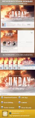 Think of what is above, not of what is on earth. Resurrection Sunday Church Flyer Template By Loswl Graphicriver
