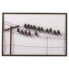 Birds On A Wire Wall Decor Bird Wall Decor Bird On A Wire Wire Wall Decor