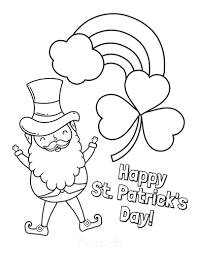 Set off fireworks to wish amer. 38 St Patrick S Day Coloring Pages Free Printable Pdfs