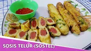 Mungkin kita sudah bosan makan sosis bakar coba dengan yang satu ini sosis telur gulung ditambah toping saus dan mayonais wah mantap banget deh Resep Sosis Telur Sostel Youtube