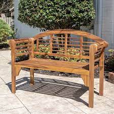 There is also a thin (1/4) edge strip along the entire bench length. Arlmont Co Mae Wood Garden Bench Reviews Wayfair