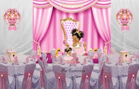 Princess Pink Gold Petite Baby Shower Decorations Kit