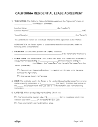 free california rental lease agreement laws pdf word