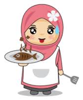 Chef mascot logo illustration premium vector png. Ameena Is Muslimah She Is Good Polite And Lovely Girl She Is Not Good At Cooking But She Need To Get Better At It Kartun Stiker Desain Logo Bisnis