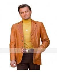 Buy Once Upon A Time In Hollywood Leonardo Dicaprio Leather Coat Leather Blazer Brown Leather Coat Blazer Coat