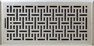 Please keep in mind the photos listed are not of the exact size listed. Accord Wicker 6 In X 14 In Steel Floor Register In Satin Nickel In The Floor Registers Department At Lowes Com