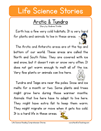 Simply put, reading comprehension is a general concept of how well a reader gets meaning from written text. Arctic Tundra Life Science Reading Comprehension Worksheet Science Reading Science Reading Comprehension Reading Comprehension