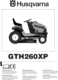 The instructions for the game were sparse and not very clear. Husqvarna Gth260xp Users Manual Om Gth260 Xp 96041000100 2007 02 En De Fr Es Nl It
