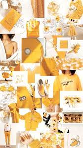 Wallpaper Aesthetic Yellow Yellowwallpaper Collage Lockscreen Background Wallpaper Kuning Kertas Dinding Warna Koral
