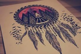 Originated by native american cultures, the dreamcatcher was traditionally made from a bent piece of willow formed into a ring to symbolize the earth and moon. Tribal Dreamcatcher Image 1872466 On Favim Com