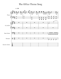 Check spelling or type a new query. The Office Theme Song Sheet Music For Piano Drum Group Guitar Bass More Instruments Piano Sextet Musescore Com